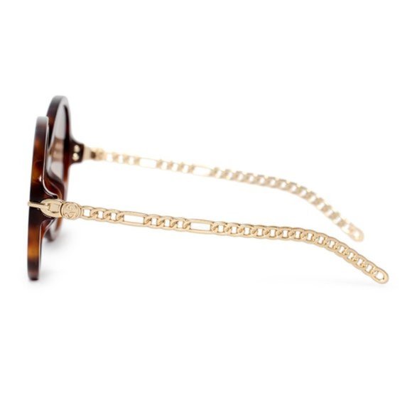 Gucci Brown Round Sunglasses - Picture 3 of 5